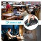 Wireless Cordless Mouse USB Receiver Rechargeable Silent Click Slim Black