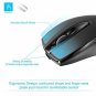 Wireless Cordless Mouse USB Receiver Rechargeable Silent Click Slim Black