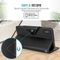 iPhone XS MAX 2018 Wallet Case PU Leather Flip Credit Card Slots Kickstand Black