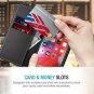 iPhone XS MAX 2018 Wallet Case PU Leather Flip Credit Card Slots Kickstand Black