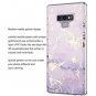Samsung Galaxy Note 9 Case Protective Hybrid Soft TPU Slim Fit Marble Purple