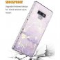Samsung Galaxy Note 9 Case Protective Hybrid Soft TPU Slim Fit Marble Purple