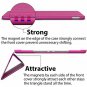 New iPad 9.7inch 2018 2017 Case, ROARTZ Metallic Magenta SlimFit Smart Rubber