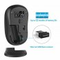 Wireless Portable Mouse 3 Buttons USB Nano Receiver 1600 DPI On/Off Button Black