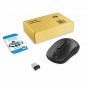 Wireless Portable Mouse 3 Buttons USB Nano Receiver 1600 DPI On/Off Button Black