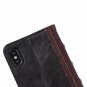 iPhone Xs Wallet Case PU Leather Card Slots Kickstand Book Style Cover Brown New
