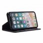 iPhone Xs Wallet Case PU Leather Card Slots Kickstand Book Style Cover Brown New