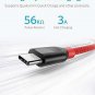 Anker [2Pack, 6ft] Powerline USBC to USBA, DoubleBraided Nylon Fast Chargin