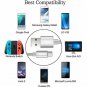 USB Type C Cable, BRG USB C Cable (USB 2.0) 3 Pack (1ft,4ft,6ft) Nylon Braided U