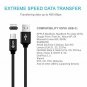 USB Type C Cable IOPHI 3 Pack 1ft 3ft 6ft 2.4A High Speed USB C to USB A Nylon B