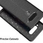 LG V40 ThinQ Case Shock Absorption Flexible Slim Leather Texture Grip TPU Black