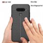 LG V40 ThinQ Case Shock Absorption Flexible Slim Leather Texture Grip TPU Black