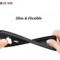 LG V40 ThinQ Case Shock Absorption Flexible Slim Leather Texture Grip TPU Black