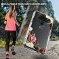 HUATRK LG V40 Case Clear Cute Flower Girls Women Heavy Duty Protection Three Lay