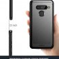 LG V40 ThinQ Case Carbon Shield Shock Absorbing Slim Fit Thin Shockproof Black