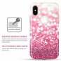 iPhone Xs Slim Case TPU Hybrid Dual-Layer Shockproof Glitter Bling Sparkly Pink