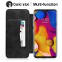 LG V40 Thinq Case Cover Flip TPUPU Leather Case with Kickstand, Multi Black
