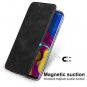 LG V40 Thinq Case Cover Flip TPUPU Leather Case with Kickstand, Multi Black