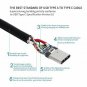 USB Type C Cable 5Pack 3FT,SMALLElectric Nylon Braided USB Type A to C Fast Cha