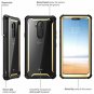 LG G7 Case Bumper Full Î’ody Rugged Built Iin Screen Protector Clear Black Gold