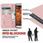 Wallet Case for Huawei P20 PRO 3 Card Holder Embossed Butterfly Flower PU Leathe