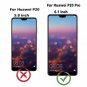 Wallet Case for Huawei P20 PRO 3 Card Holder Embossed Butterfly Flower PU Leathe