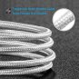 LEFON Magnetic USB C to Type C Cable Support Data Transfer, Nylon Braided PD Fas