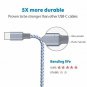 Hootech USB Type C Cable, 5Pack 3FT 2x6FT 2x10FT Nylon Braided USB C Charger Cab