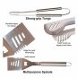 Stainless Steel BBQ Grill Tools Set Utensils Portable Aluminum Case Heavy Duty