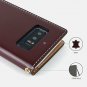 Samsung Galaxy Note 8 Wallet Case Handmade Genuine Leather Card Slot Dark Brown