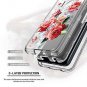 LG V40 Thinq Case, LG V40 Case, VSCASE [Clear Case with Flowers Design] Heavy Du
