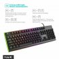 Backlit Wired Keyboard Mechanical For Gaming Typing Durable Floating Keys Black