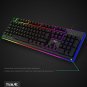 Backlit Wired Keyboard Mechanical For Gaming Typing Durable Floating Keys Black