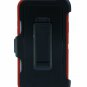 iPhone XS / X Case Shockproof 3 Layer Fit Kickstand Holster Durable Red/White