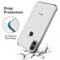 iPhone XS Max Case Soft TPU Back Shockproof Air Cushion Dustproof Silver Clear