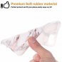 iPhone 7 Plus Case, Shiny Rose Gold White Marble Design, Clear Bumper Ma