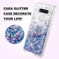 LG V40 ThinQ Case Glitter Luxury Fashion Floating Sparkle TPU Bumper 2018 Blue
