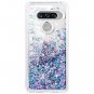 LG V40 ThinQ Case Glitter Luxury Fashion Floating Sparkle TPU Bumper 2018 Blue