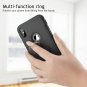 IPhone XS Case Heavy Duty Ring Kickstand Shock Absorption Anti-Scratch Black NEW