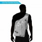 Plus Oversized Sling Backpack Unisex Rope Strap Durable Chest Backpack 28 L Gray