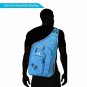 Plus Oversized Sling Backpack Unisex Rope Strap Durable Chest Backpack 28 L Blue