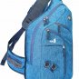 Plus Oversized Sling Backpack Unisex Rope Strap Durable Chest Backpack 28 L Blue