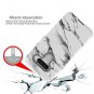 LG V40 Thinq Case, LG V40 Case, Marble Three Layer Heavy Duty Hybrid Sturdy Armo
