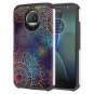 Moto G5S Plus Armor Case Hybrid Dual Layer Shockproof Lightweight Slim Flower