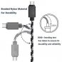 USB Type C Cable, AKEDRE USB C Cable 4Pack [10FT 6FT 3FT 3FT] Nylon Braided Fast
