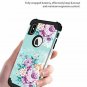 for iPhone Xs Max case, PIXIU Unique Hybrid Three Layer Heavy Duty Shockproof Fu