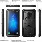 Samsung Galaxy S9 Plus Bumper Case Shock Reduction Kickstand Heavy Duty Black