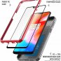 OnePlus 6 Rugged Case Full-Body Rugged Heavy Duty Armor With Tempered Glass Pink