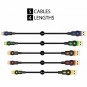 USB C Cable/Type C to USB Fast Charging Cords (5Pack; 10ft6.5ft2x3.3ft1ft),