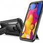 LG V40 ThinQ Case Full Body Protective Case with Built in Screen Protector Black
